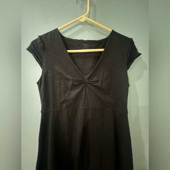 🐸 Horny Toad Rosemarie Dress Women Sz M Black Heathered Tencel Organic Cotton - Picture 8 of 9